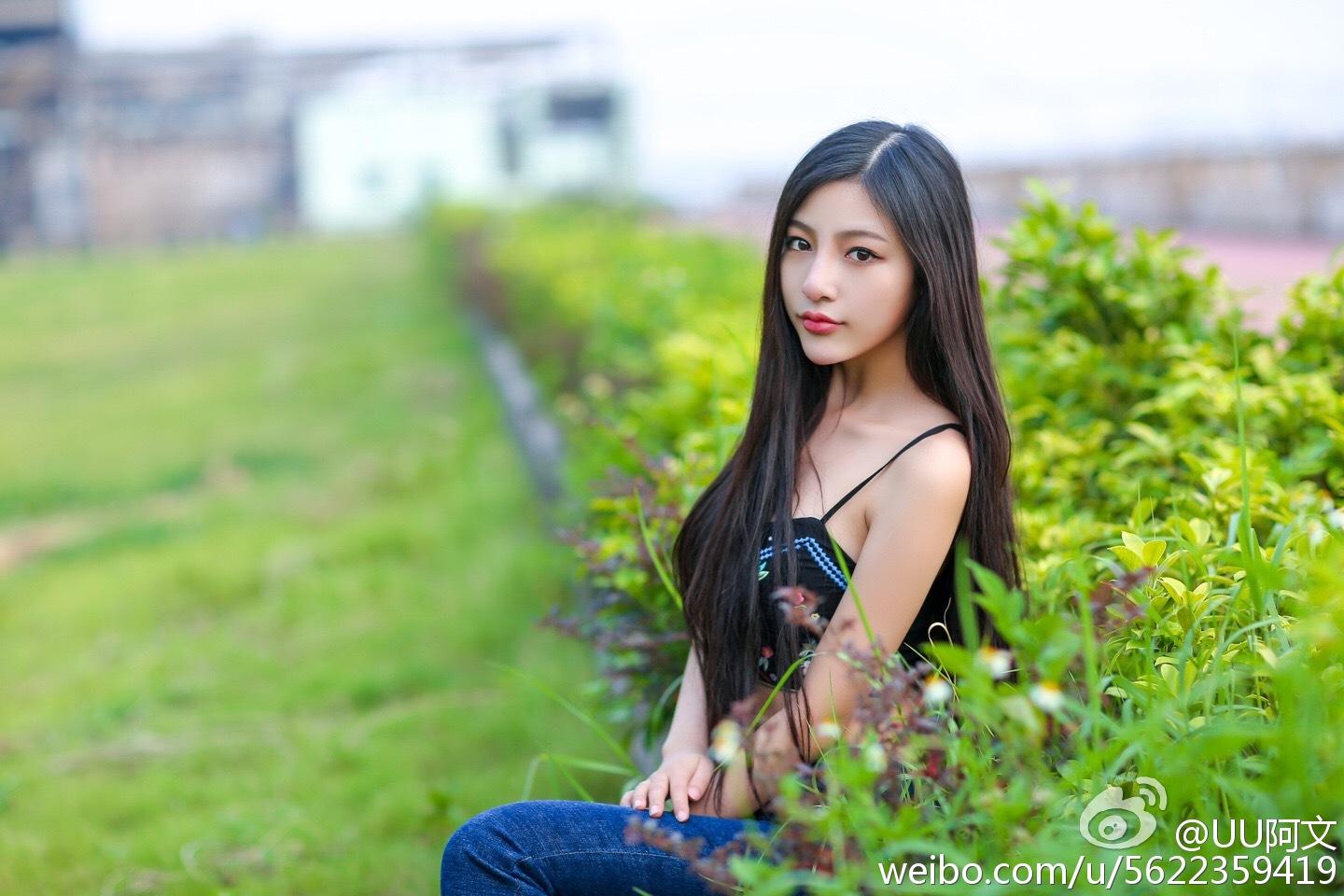 最美长发女神UU阿文微博摄影图集 