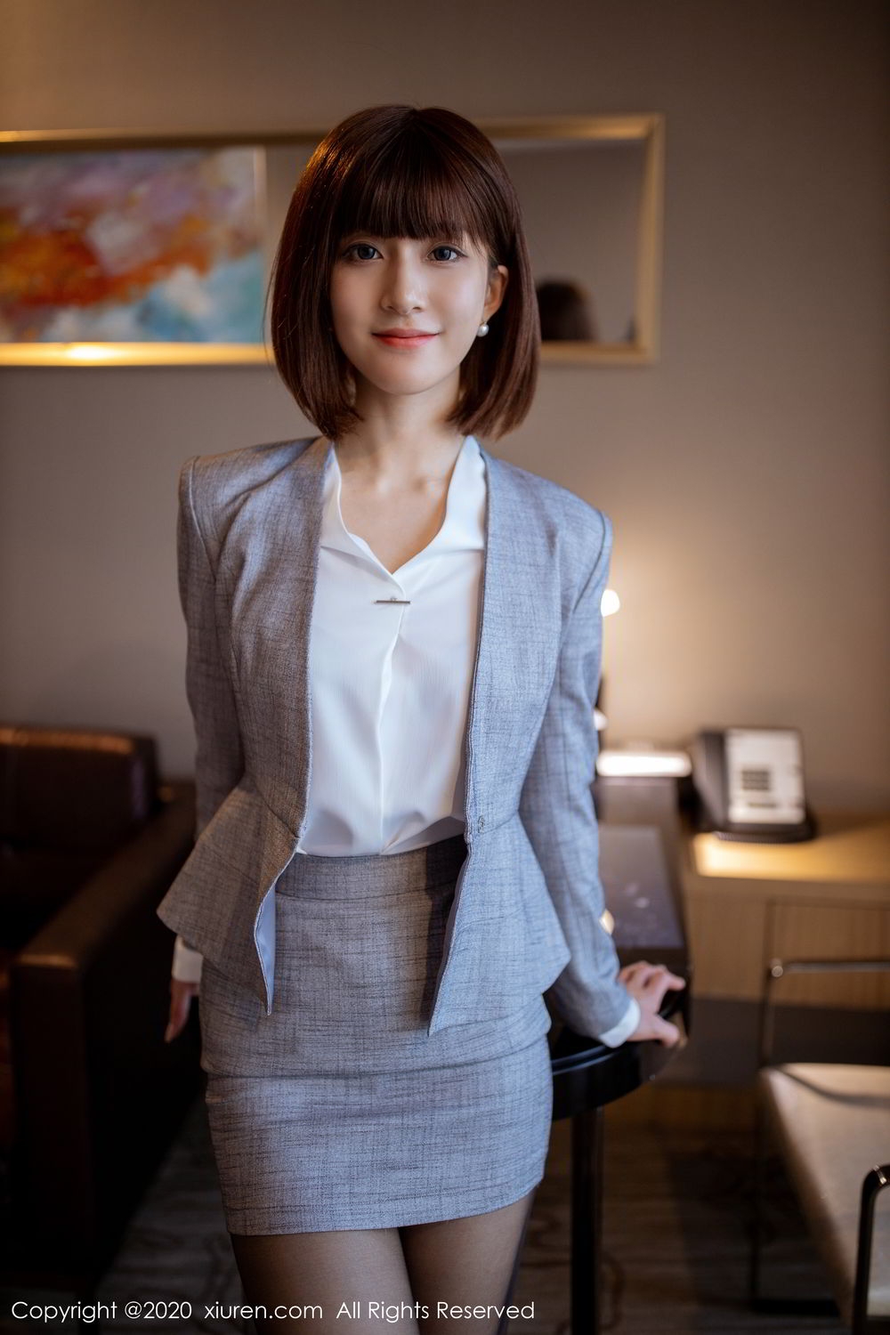 美女林文文yooki黑丝制服撩人写真 