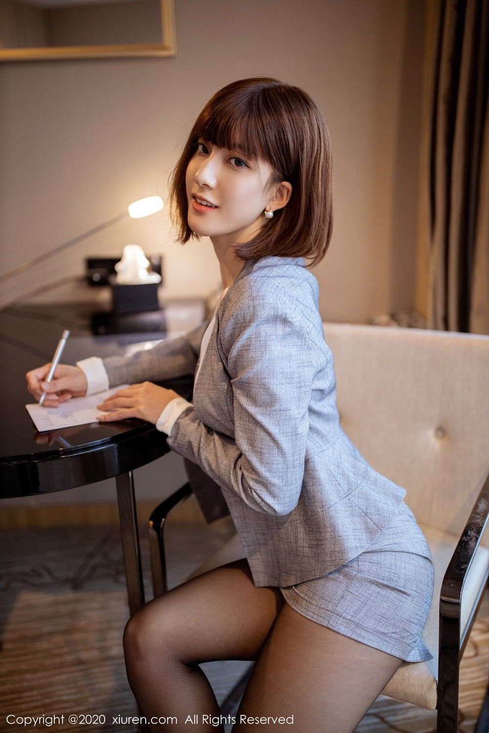 美女林文文yooki黑丝制服撩人写真 