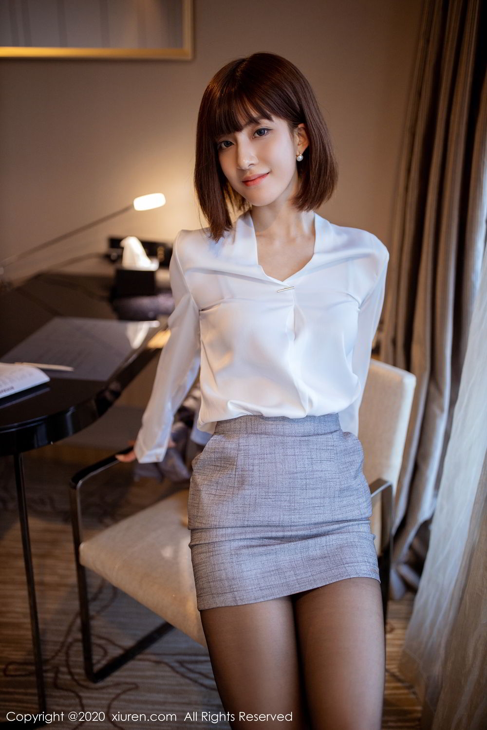 美女林文文yooki黑丝制服撩人写真 