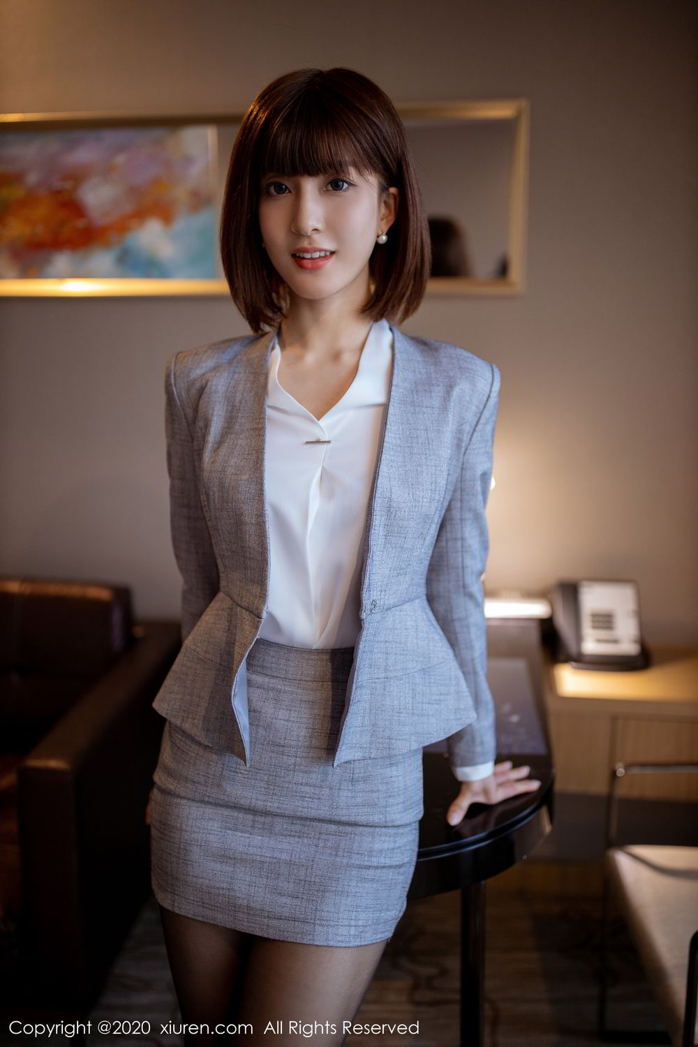 美女林文文yooki黑丝制服撩人写真 