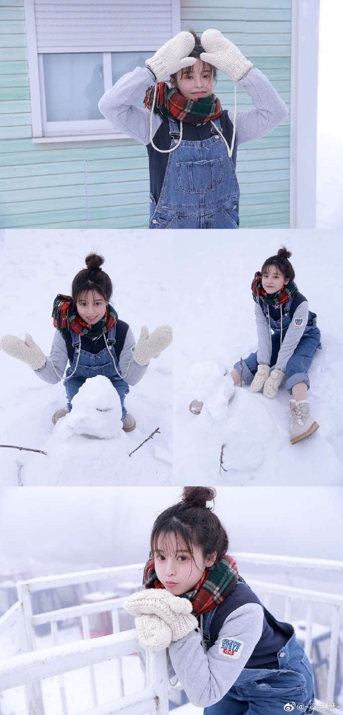 日本少女冬日雪地拍照姿态迷人写真集 