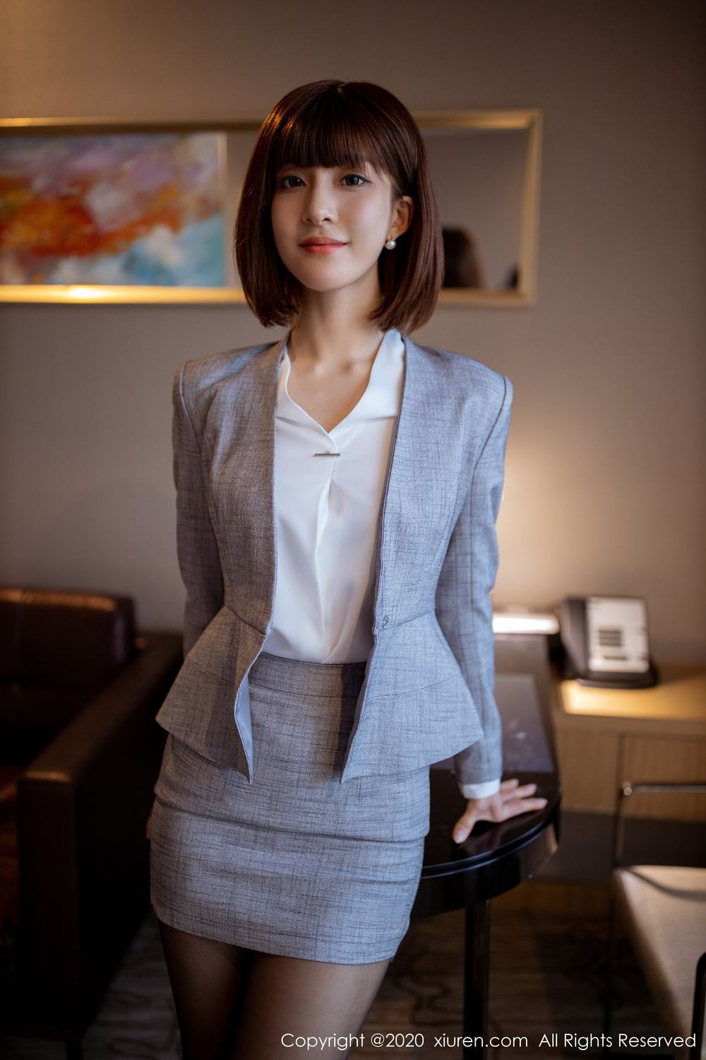 美女林文文yooki黑丝制服撩人写真 