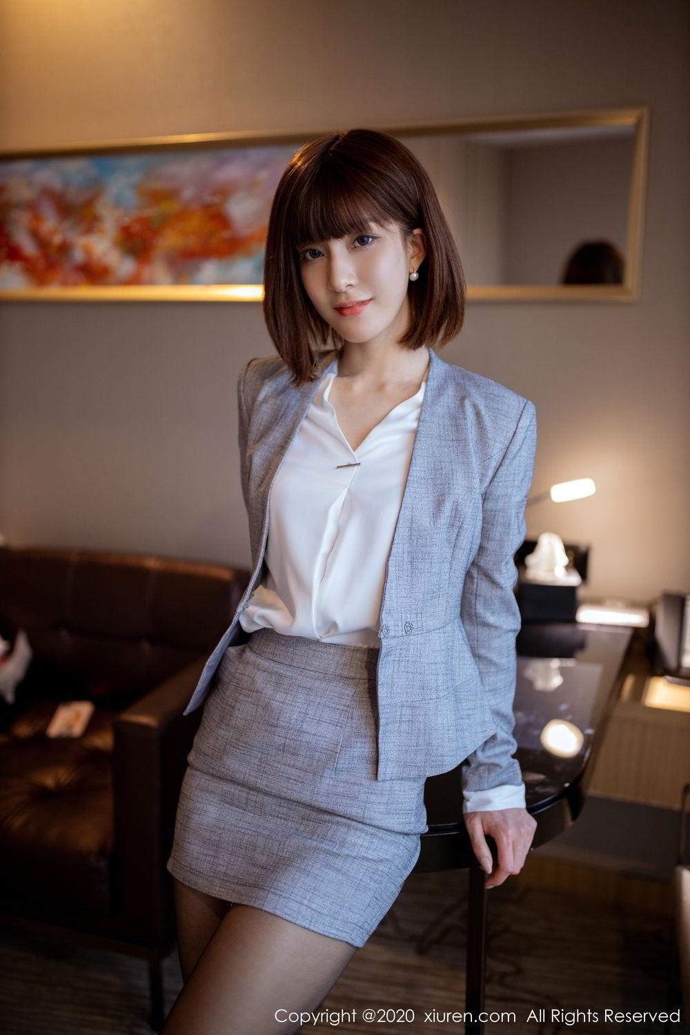 美女林文文yooki黑丝制服撩人写真 