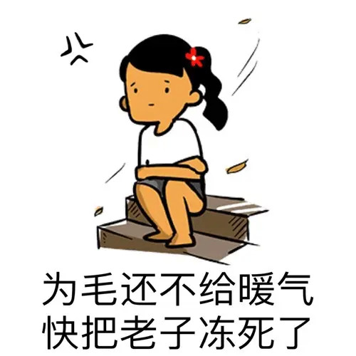 开暖气的表情包