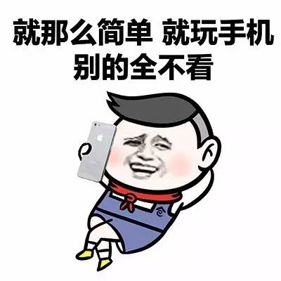 玩手机表情包 一天到晚玩手机