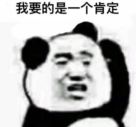 我要的是一个肯定